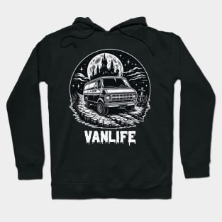 Nighttime vintage Vanlife Hoodie